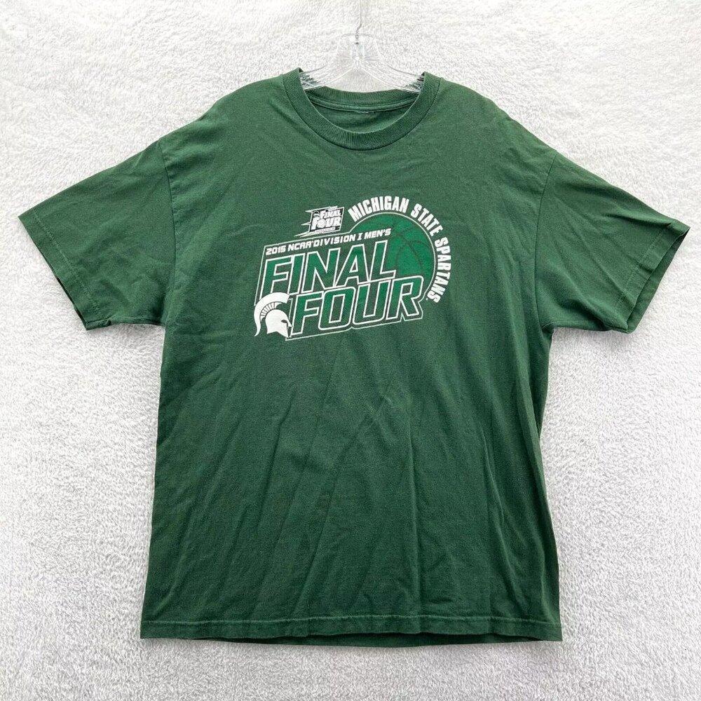 Msu Green Final Four Basketball 2015 Ncaa Michigan State Spartans Shirt